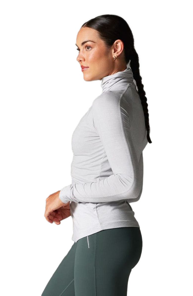 Tavi Brushed Tec Knit Chill Turtle Neck, Alternate, color, Ash