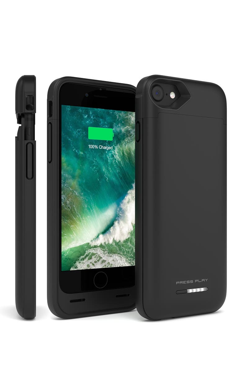 PRESS PLAY MFi Nero Battery iPhone 8/7 Case - Black, Alternate, color,