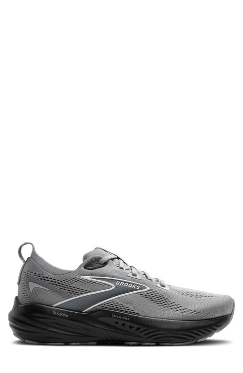 Brooks Glycerin 22 Running Shoe In Primer Gray/ebony/bluewash