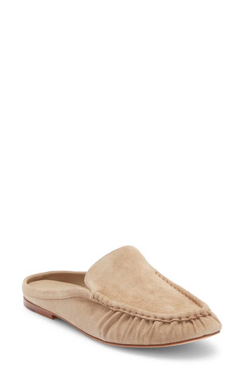 Tevin Ruched Apron Toe Mule (Women)