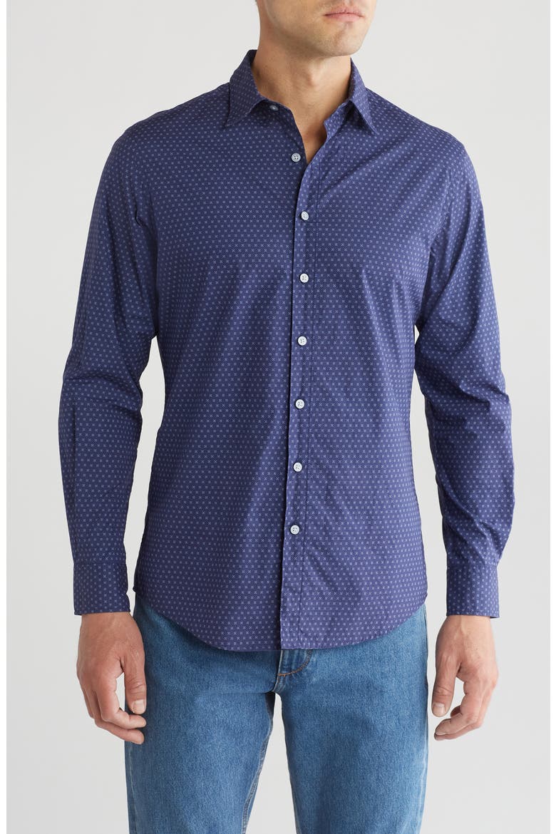 Mill Road Long Sleeve Woven Shirt, Main, color, MIDNIGHT