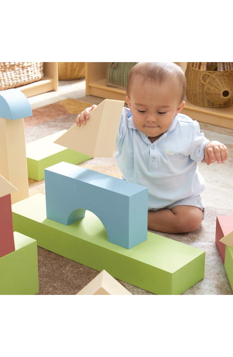 Kaplan Early Learning Company Jumbo Foam Colored Blocks - 36 Pieces, Alternate, color, Multicolored