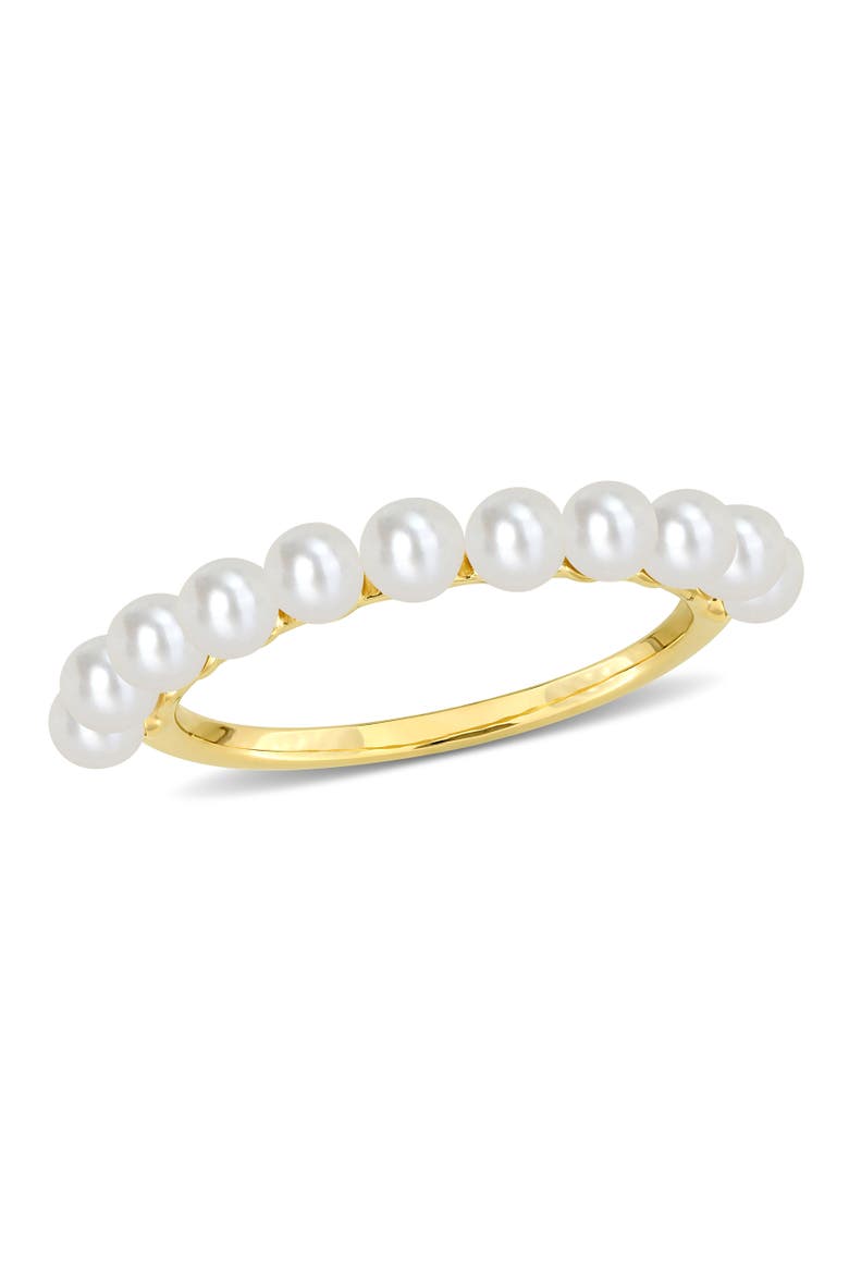 Cultured Pearl Single Row Ring 14k, Main, color, Pearl
