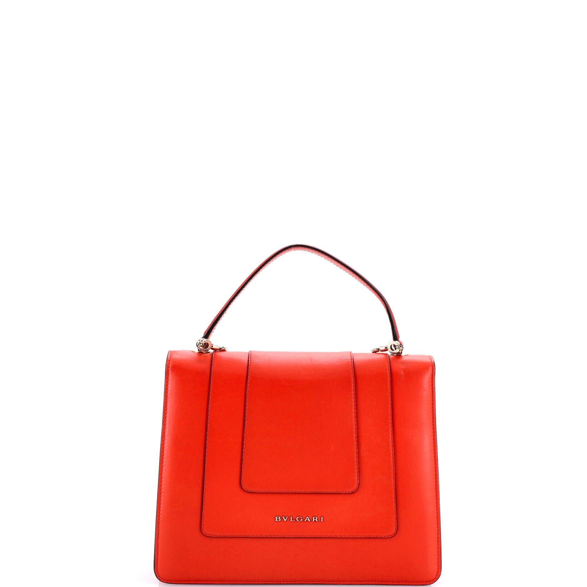 Serpenti Forever Top Handle Bag Leather Medium, Alternate, color, Red