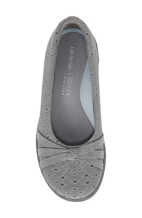 Bzees Gem 2 Ballet Flat In Grey Floral
