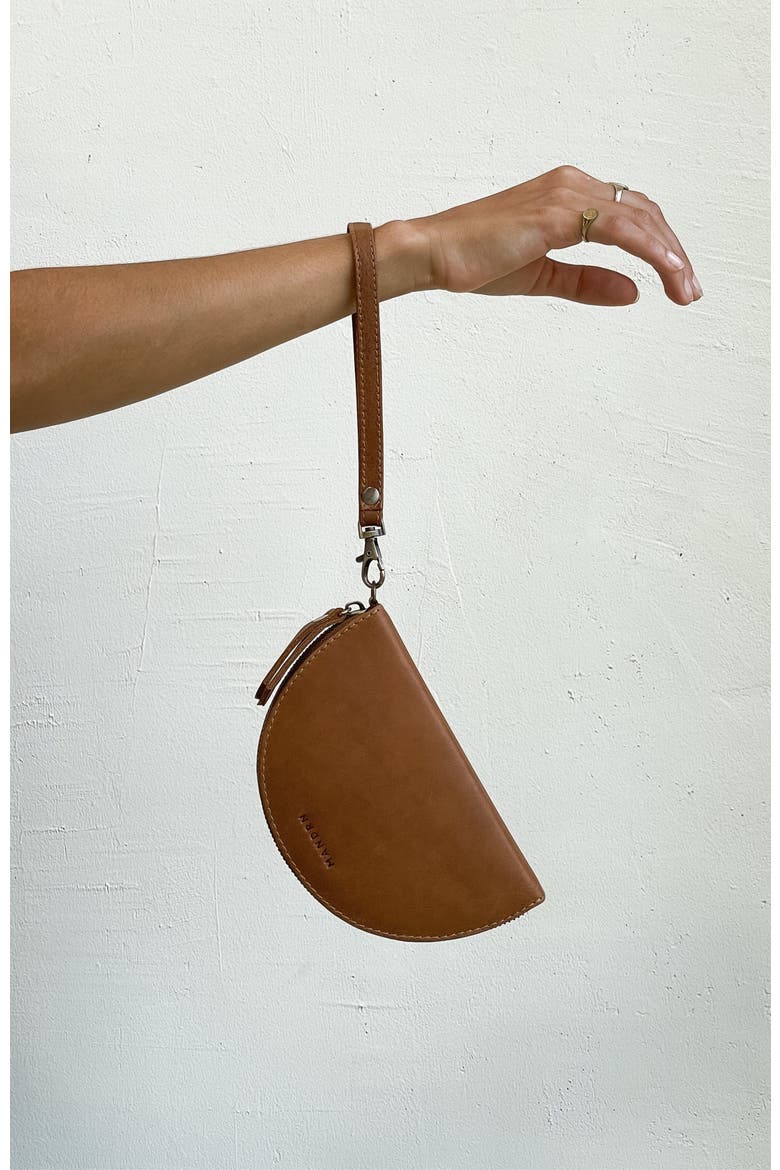 Leather Halfmoon Wallet, Alternate, color, Tan