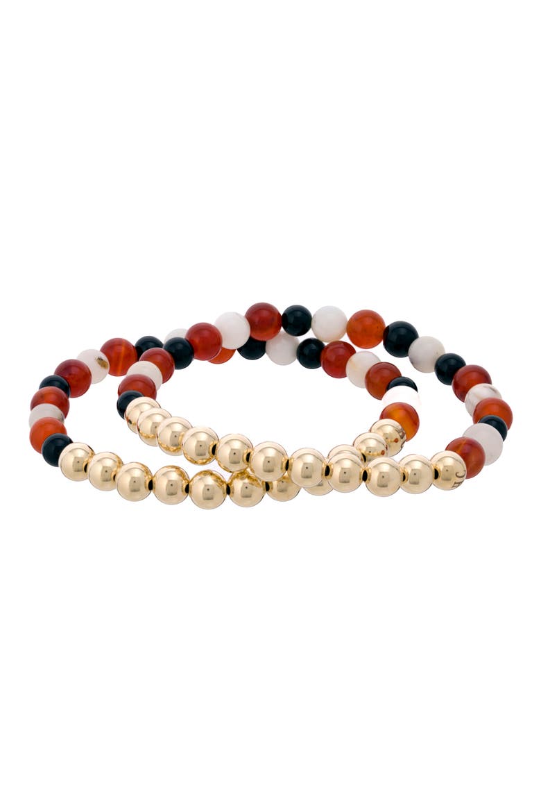 N4 Body Healing Set of 2 Healer's Bracelets, Alternate, color, YELLOW GOLD