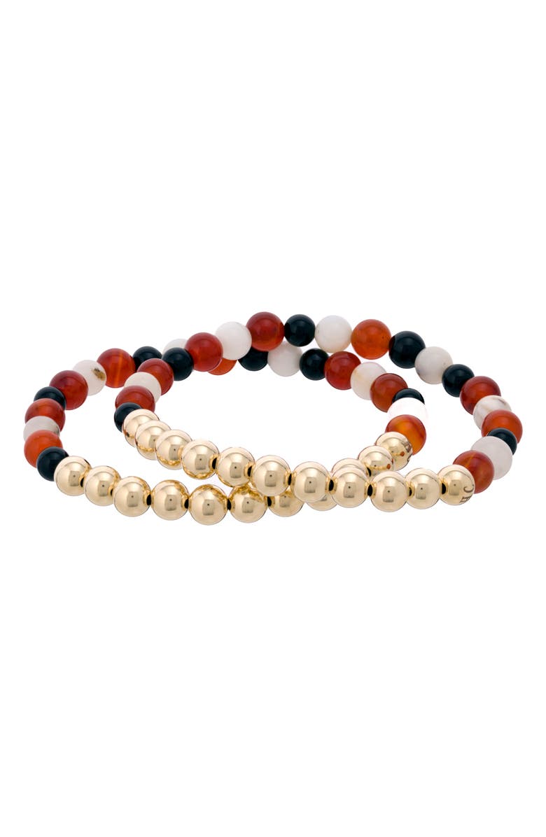 The Healer’s Collection N4 Body Healing Set of 2 Healer's Bracelets, Alternate, color, Yellow Gold