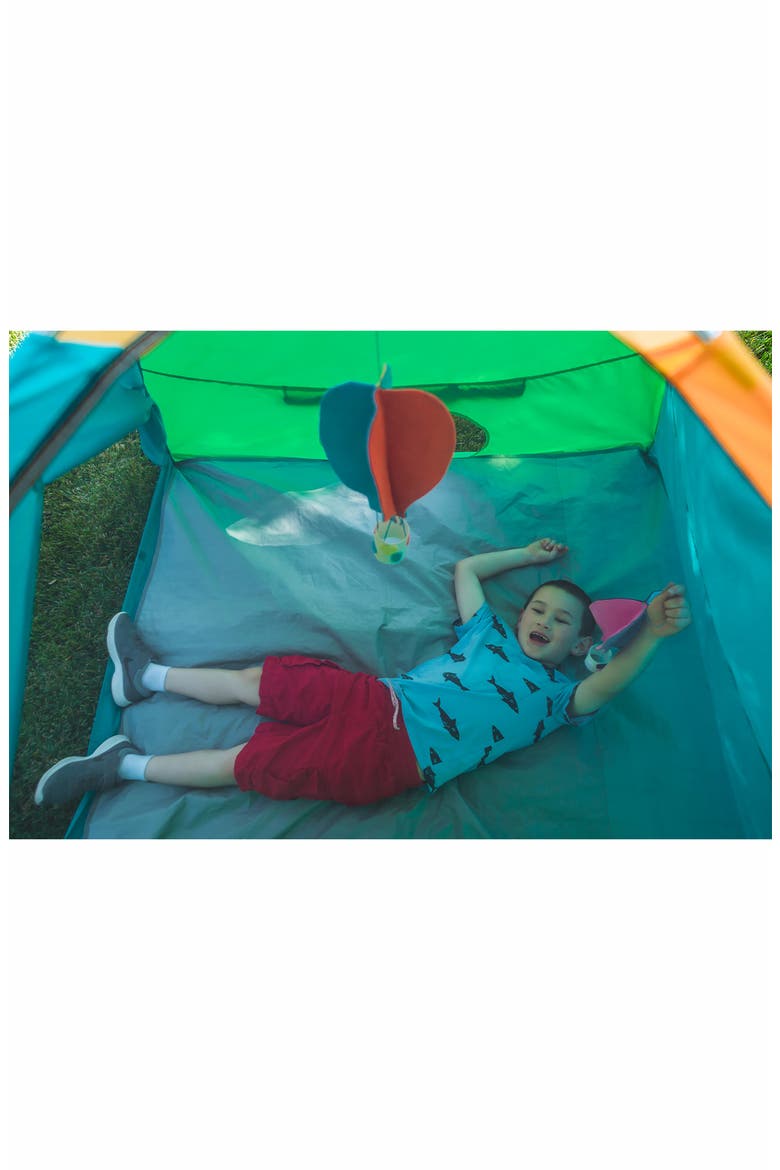 Super Duper Play Tent, Alternate, color, GREEN ORANGE BLUE