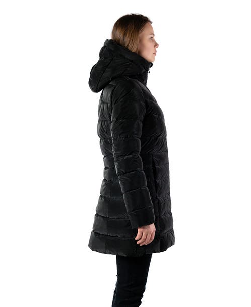 Woodpecker Long Robin Medium Weight Coat In Black