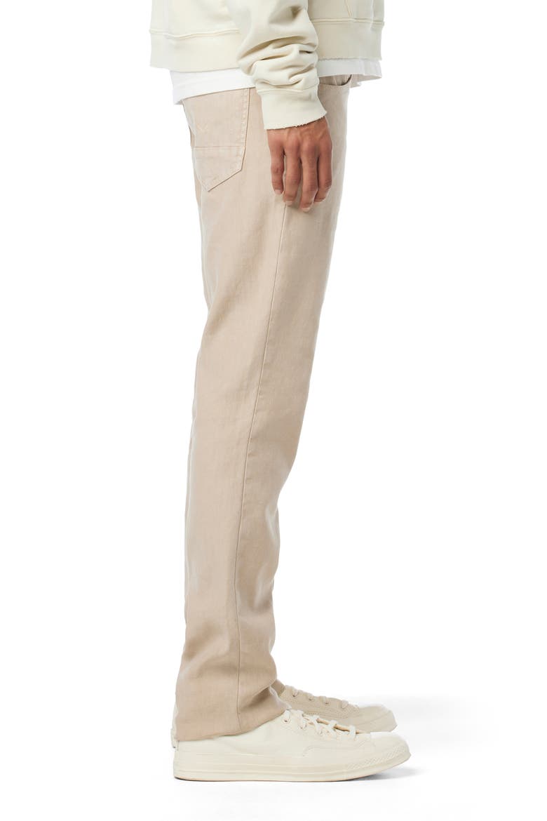 Blake Slim Straight Leg Stretch Linen Blend Five Pocket Pants, Alternate, color, TUFFET