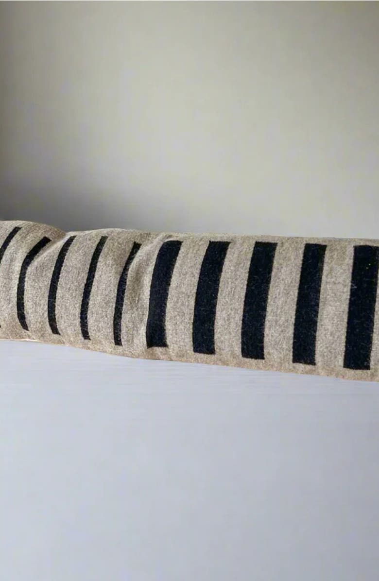 Loom Imports Lumbar Pillow No. 3 - Cover Only, Main, color, Grey, Black