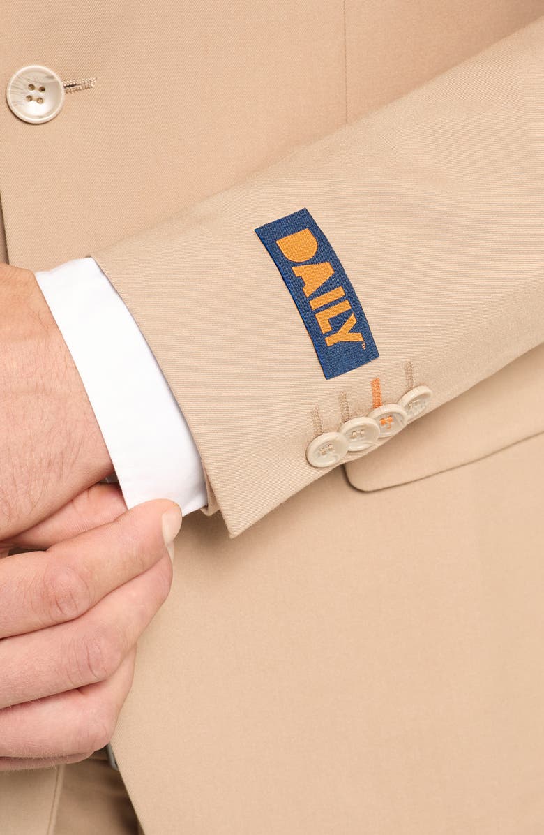 OppoSuits Daily Slim Fit Dark Sand Suit, Alternate, color, Beige