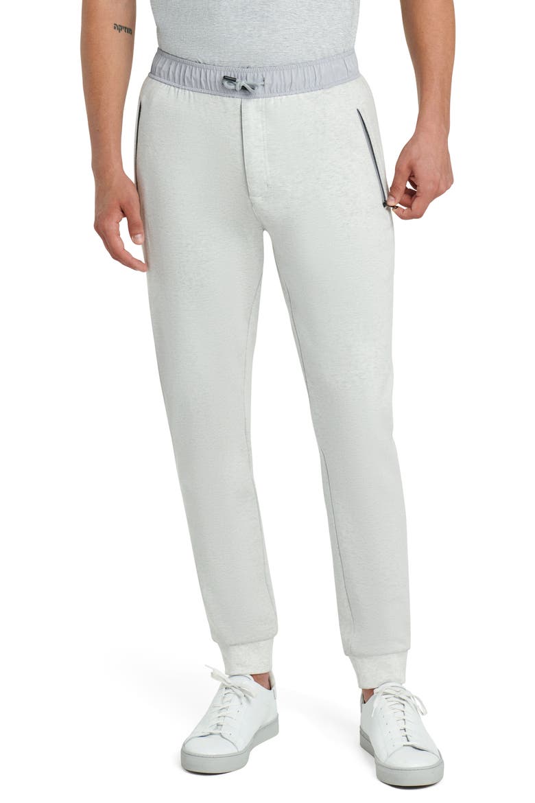 Comfort Drawstring Cotton Pants, Main, color, CHALK