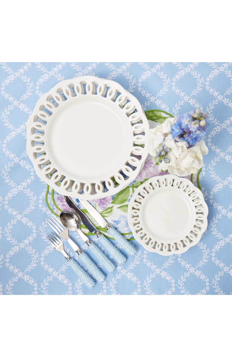 Mrs. Alice White Lace Starter Plates, Alternate, color, White