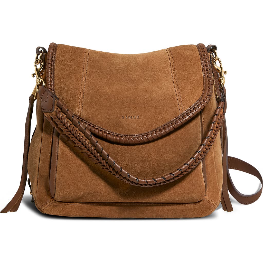 Aimee Kestenberg All For Love Convertible Leather Shoulder Bag In Brown