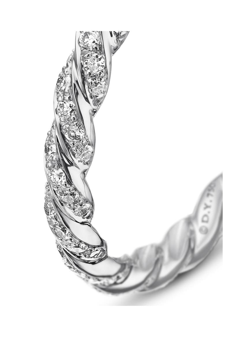 Pavé Petite Diamond Band Ring, Alternate, color, WHITE GOLD/ DIAMOND