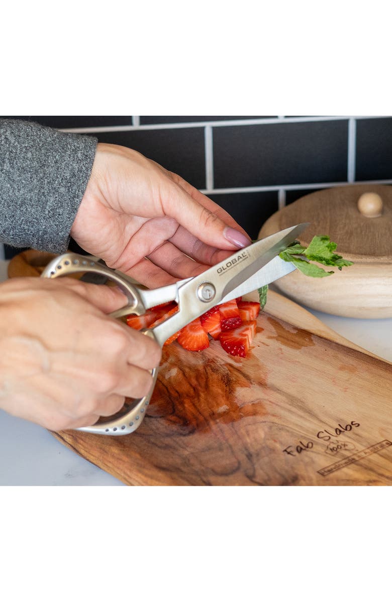 GLOBAL Kitchen Shears, Alternate, color, Silver