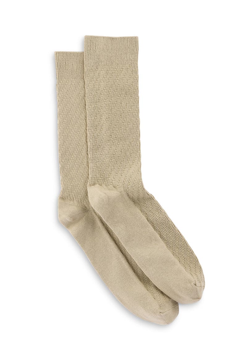 Big & Tall Continuous Comfort 2-pk Casual Socks, Main, color, KHAKI