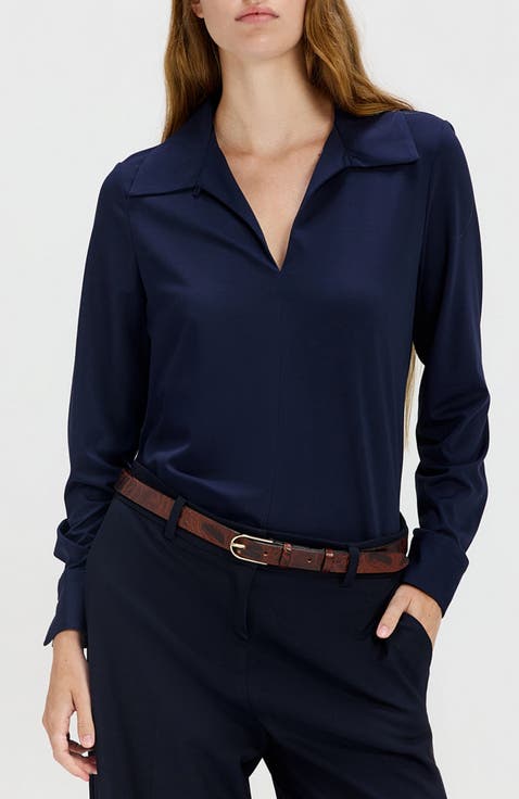 Liat Tailored Polo-collar Shirt