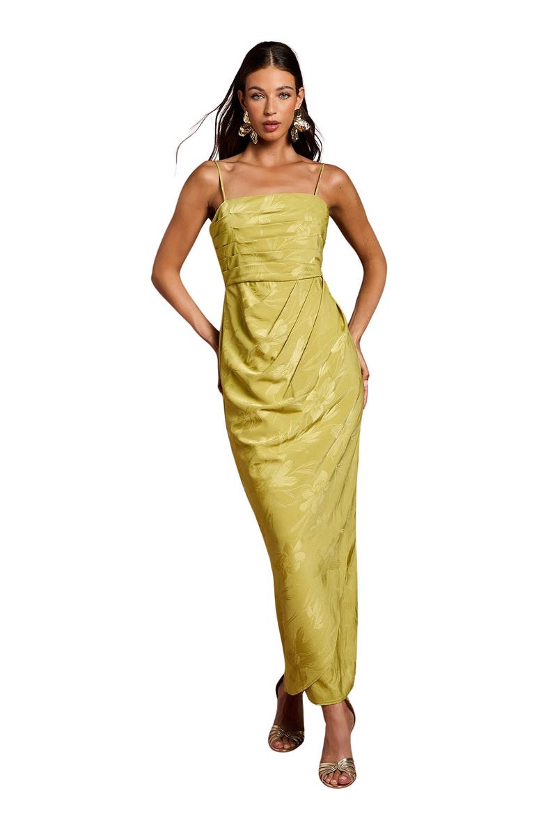 Coast Midaxi Dress With Wrap Skirt, Main, color, Olive