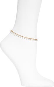 VIDAKUSH Faux Pearl Anklet