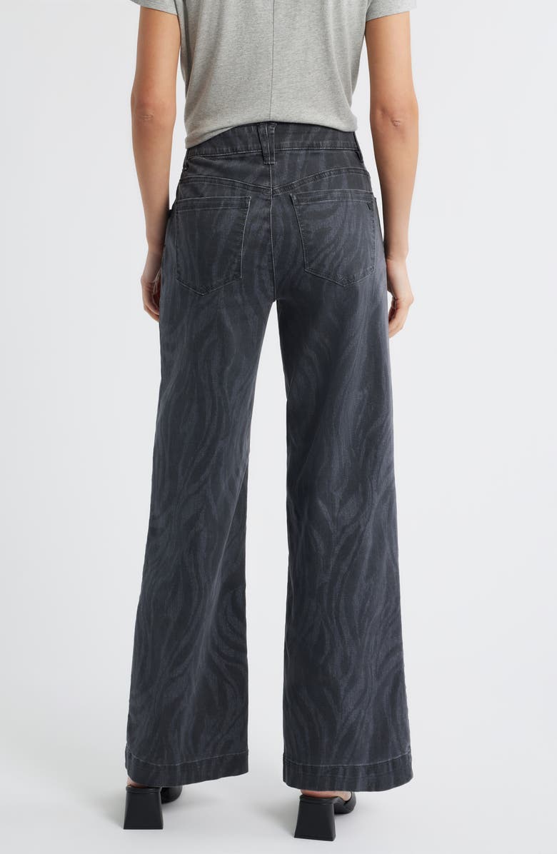 Wit & Wisdom 'Ab'Solution Sam High Waist Wide Leg Jeans, Alternate, color, Shadow Black