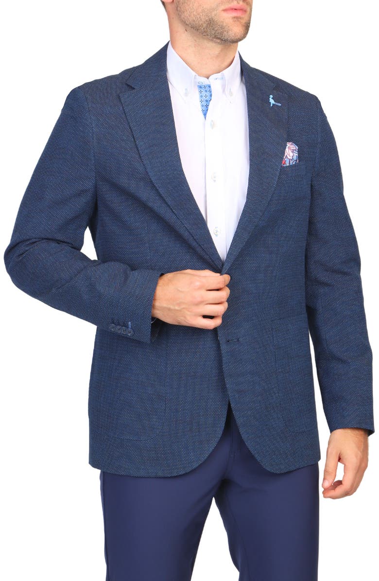 TailorByrd Pindot Sport Coat, Alternate, color, Navy