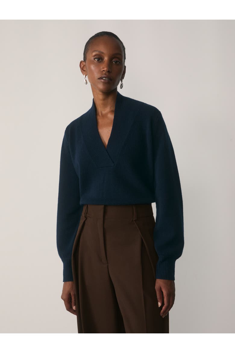 Orta Wool Cashmere Jumper, Main, color, Navy