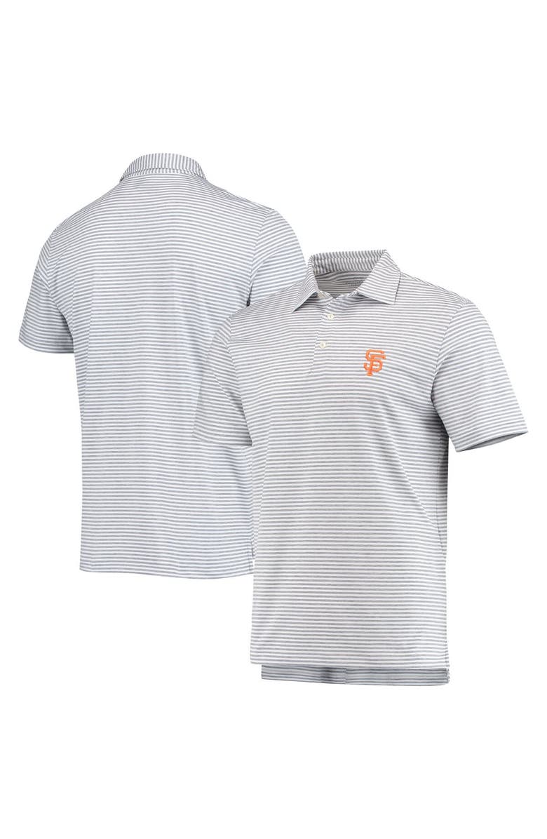 vineyard vines Men's Vineyard Vines Gray San Francisco Giants Heathered Winstead Sankaty Polo, Main, color, 