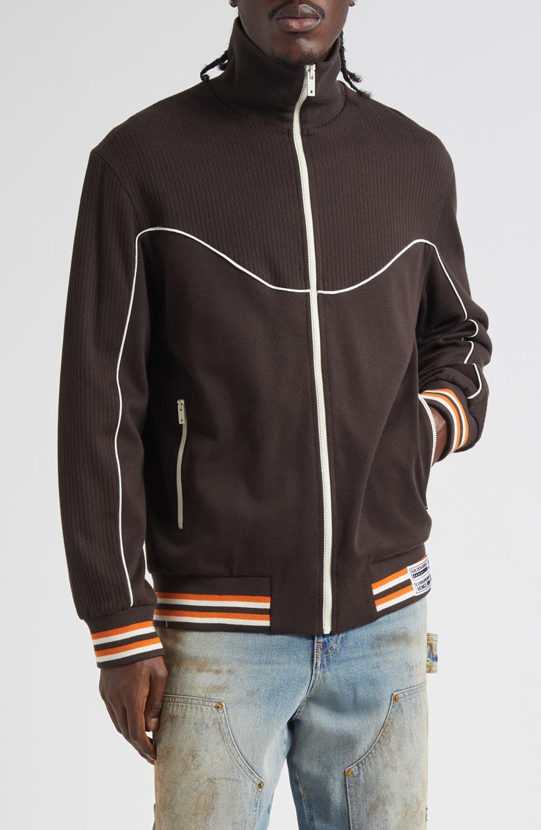 Golden Goose Journey Track Jacket, Main, color, Coffee Bean