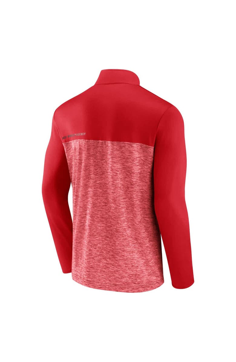 FANATICS Men's Fanatics Red Detroit Red Wings Iconic Defender Quarter-Zip Jacket, Alternate, color,