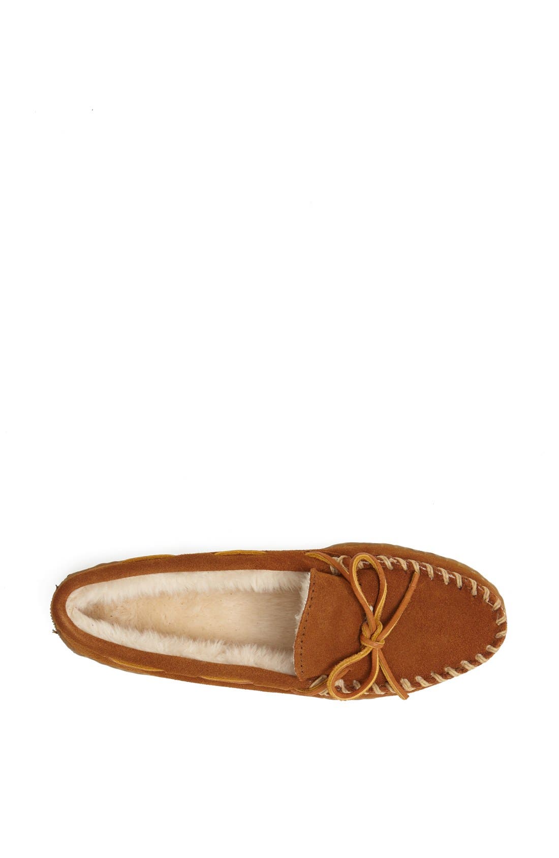 Minnetonka Suede Slipper, Alternate, color, Brown
