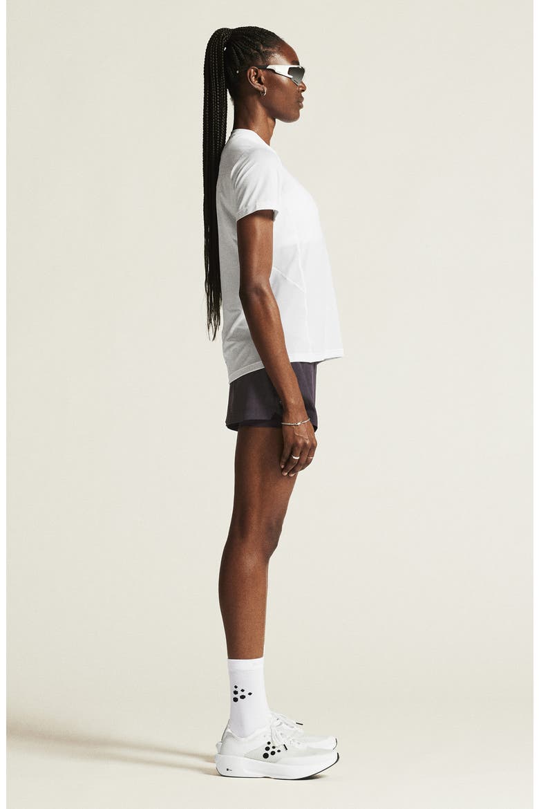 Essence Perforated Jersey T-Shirt, Alternate, color, WHITE