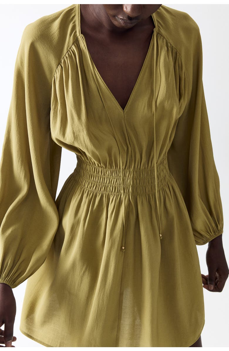 H&M Oversized Tunic Dress, Alternate, color, Khaki Green