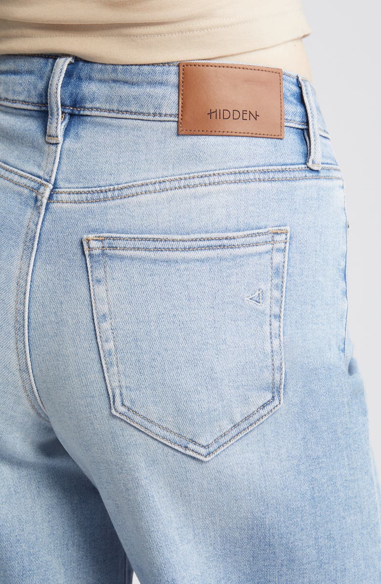 HIDDEN JEANS High Waist Crop Jeans, Alternate, color, 