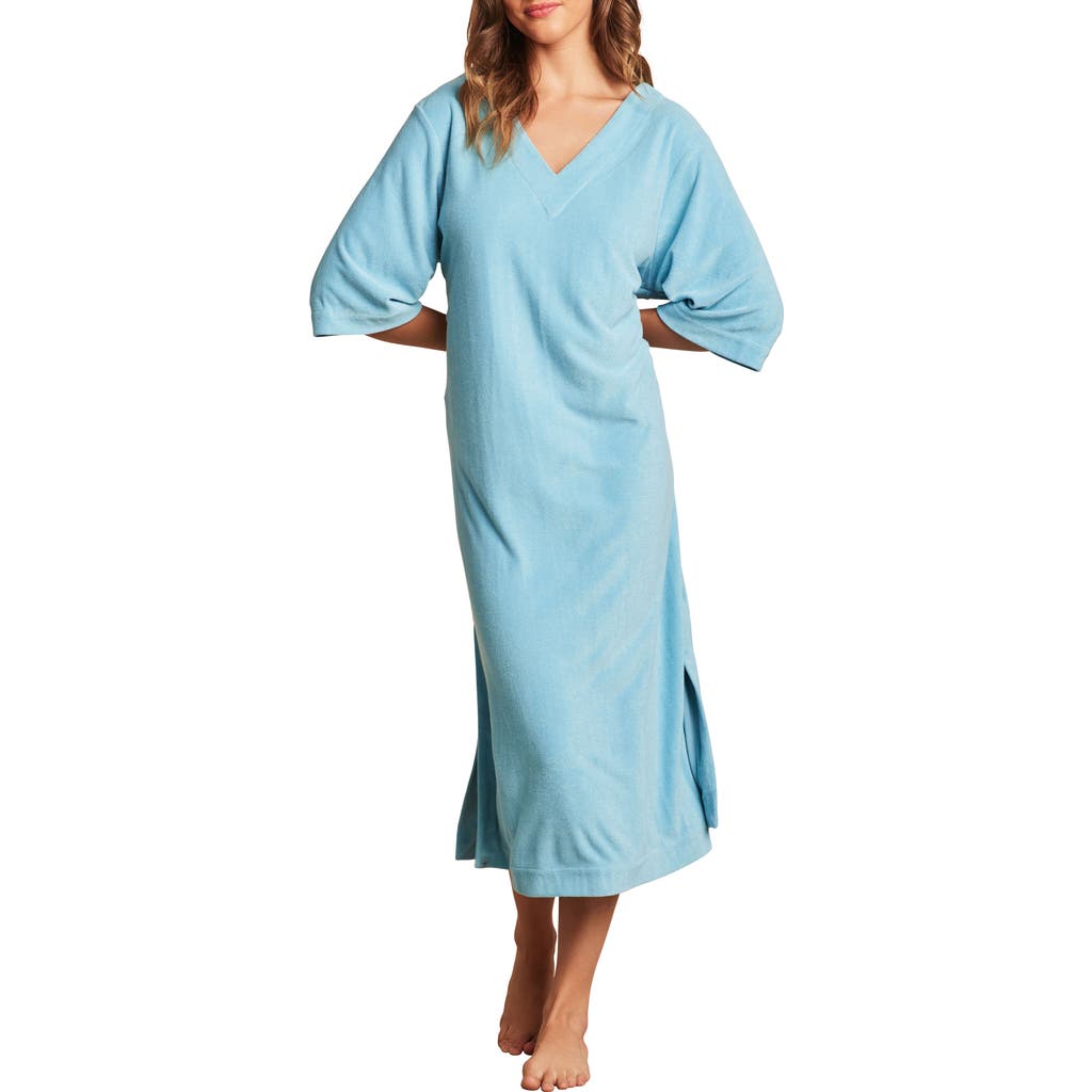 BAREFOOT DREAMS BAREFOOT DREAMS COZY TERRY® DOUBLE V CAFTAN NIGHTGOWN