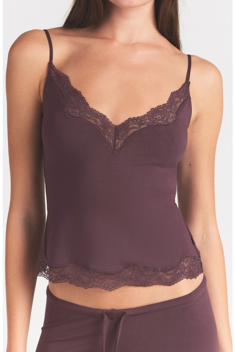 Sleep Cami and Pant Set, Alternate, color, RAISIN