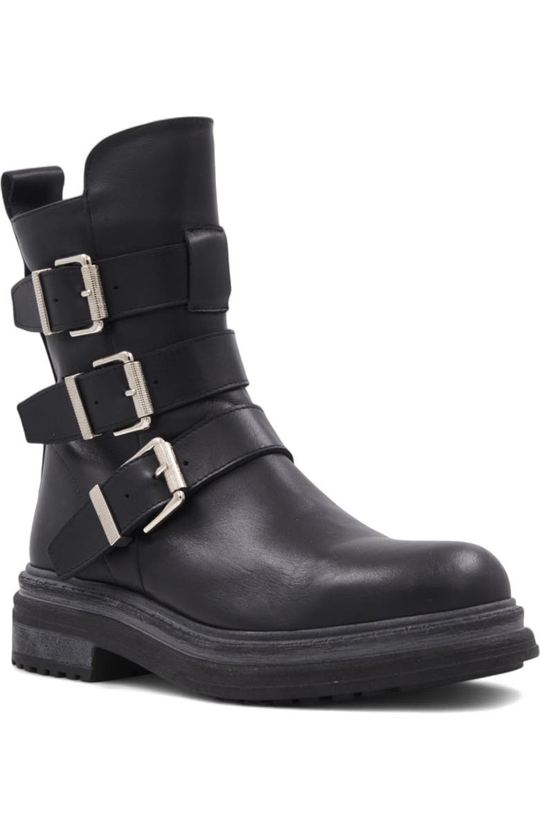 Aquatalia Follina Weatherproof Bootie, Main, color, Black