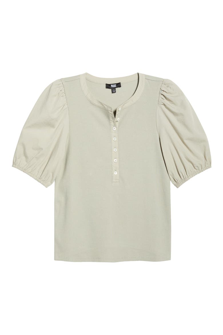 Brandy Puff Sleeve Shirt, Alternate, color, SEA MIST