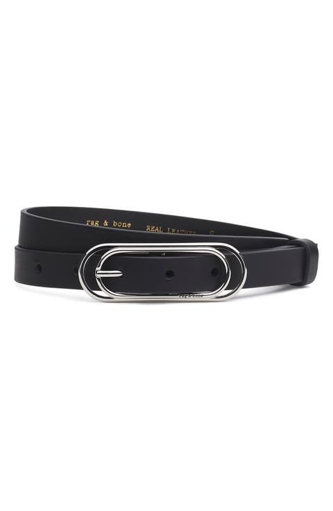 Duo Rounded Rebound Leather Belt