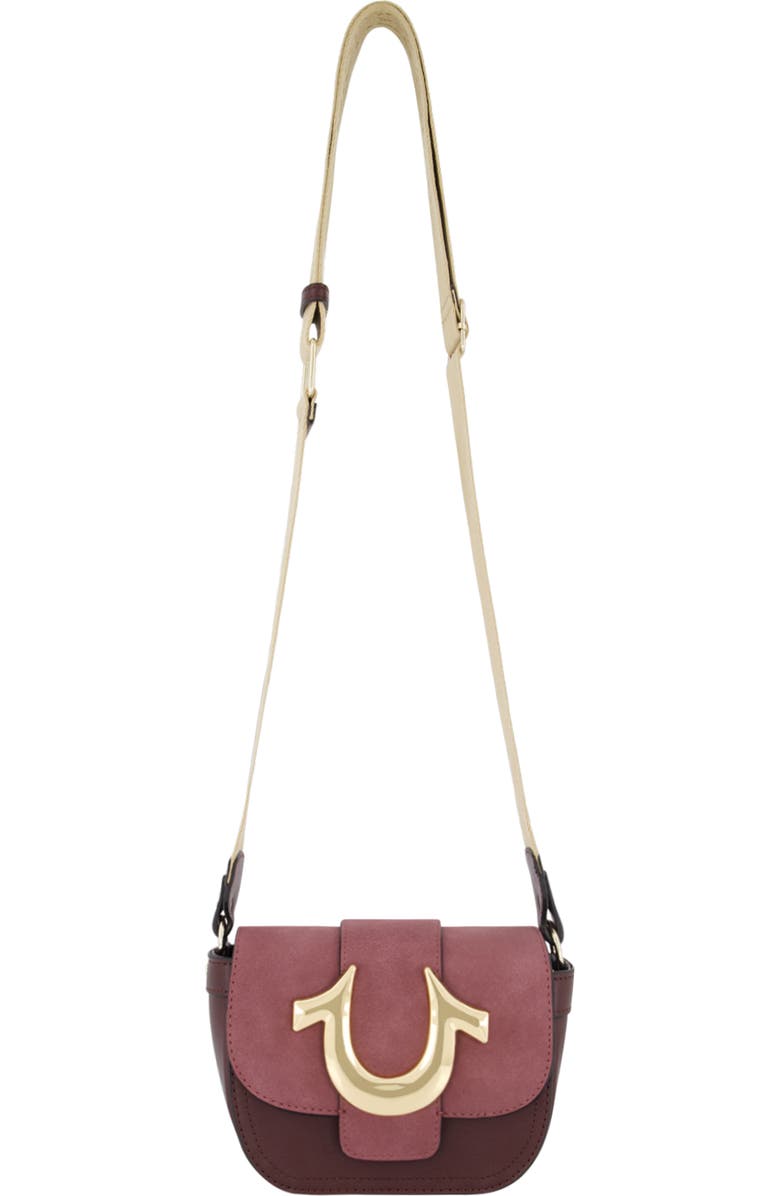 True Religion Mini Flap Suede Crossbody, Alternate, color,