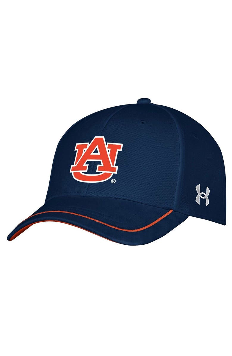 Under Armour Men's Under Armour Navy Auburn Tigers Iso-Chill Blitzing Accent Flex Hat, Main, color, Navy