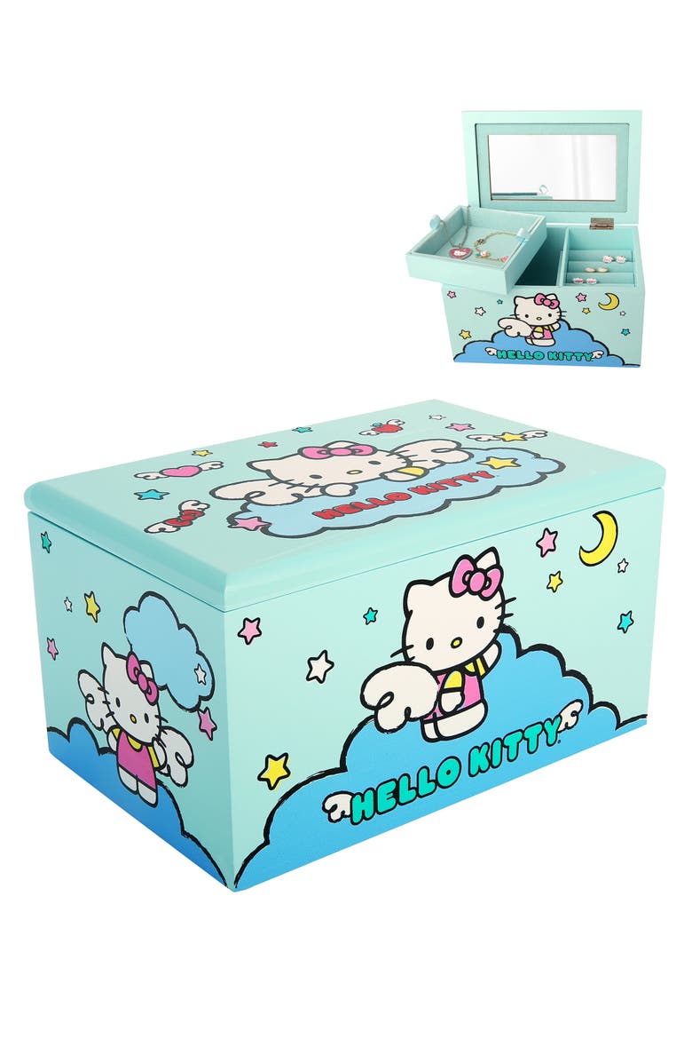 Cloud Jewelry Box With Tray, Main, color, Light Blue