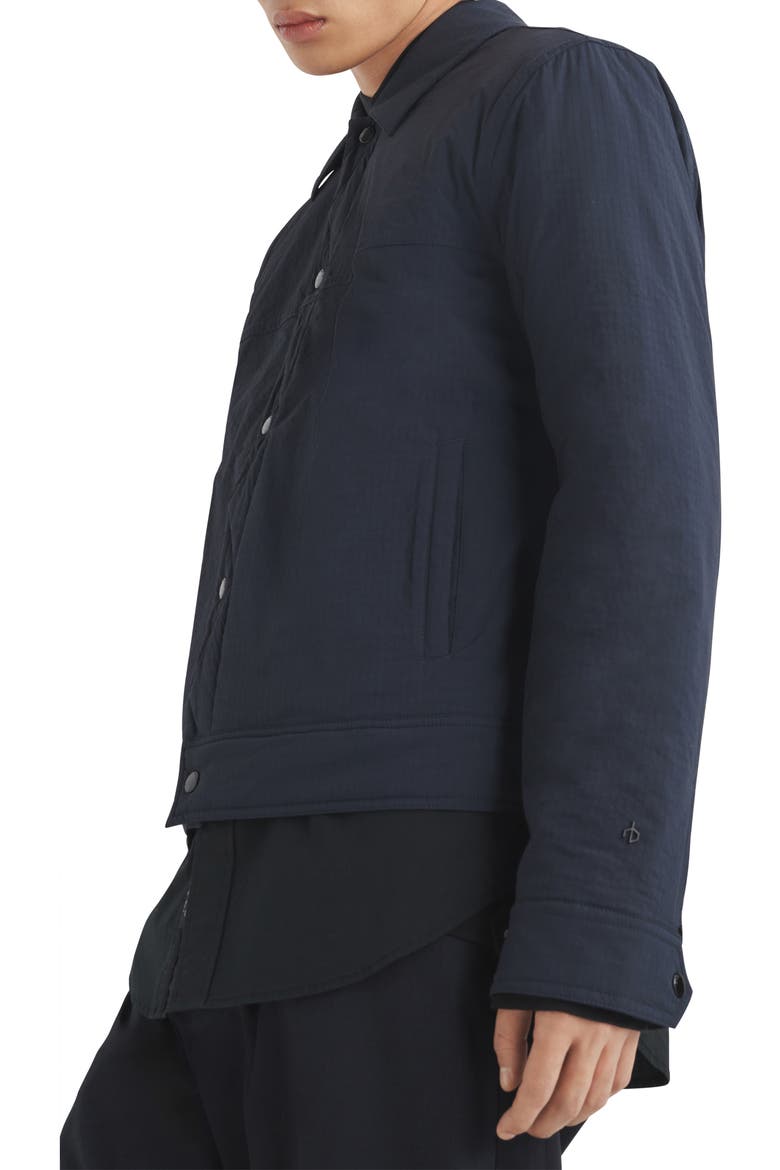 Owen Down & Feather Fill Trucker Jacket, Alternate, color, NAVY