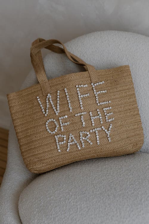 Untamed Petals Heiress Bridal Tote In Brown