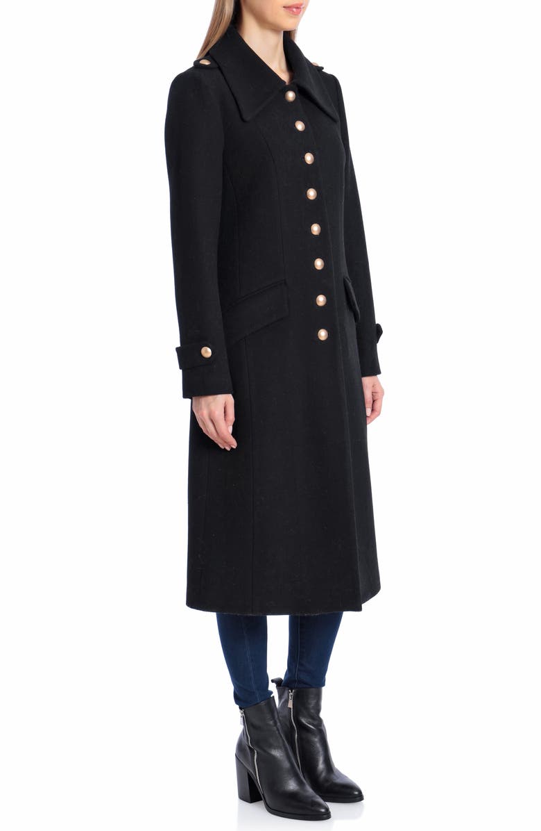 Avec Les Filles Wool Blend Fit & Flare Coat, Alternate, color,