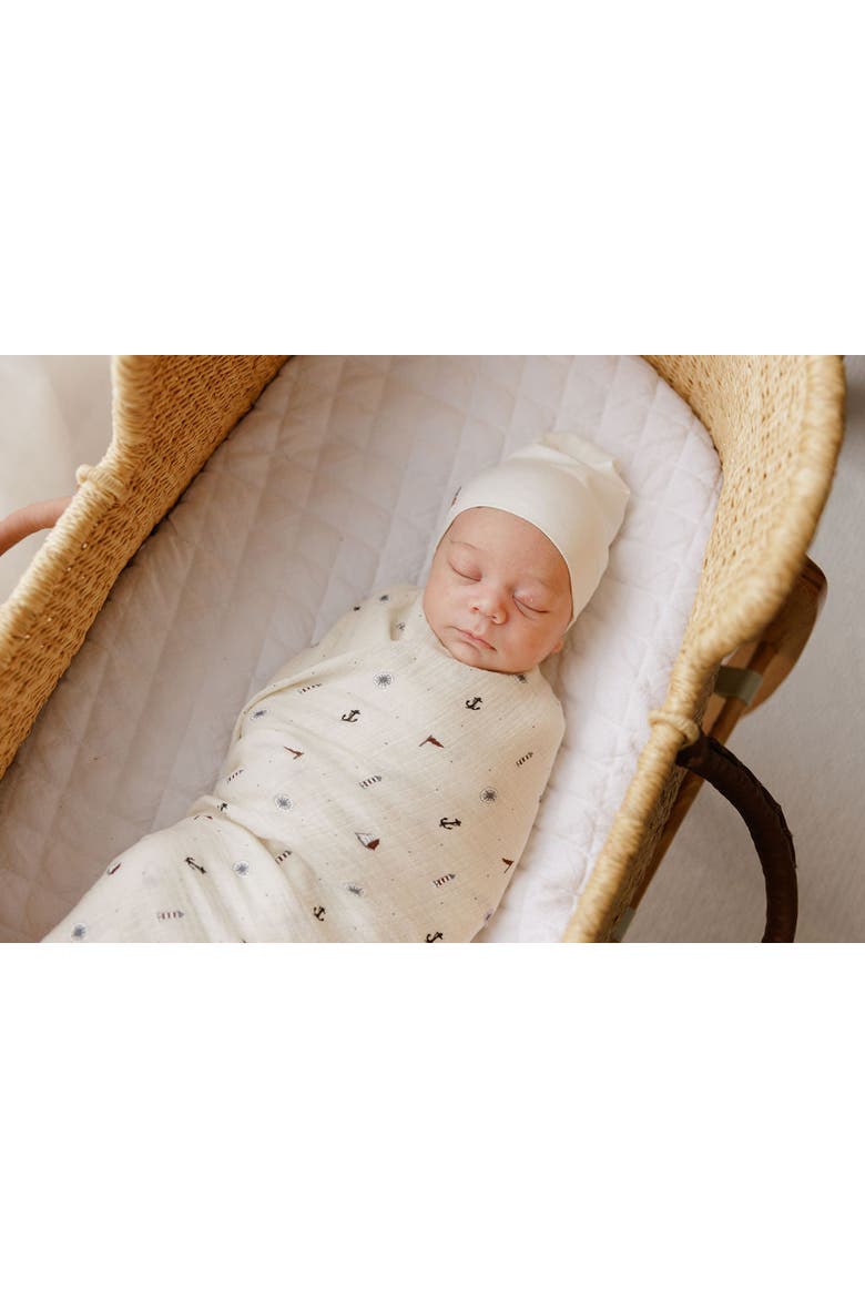 Cotton Muslin Swaddle Blanket 3 Pack, Alternate, color, Blue Nautical