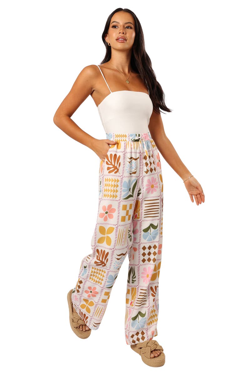 Petal & Pup Shay Mix Print Wide Leg Pants, Alternate, color,