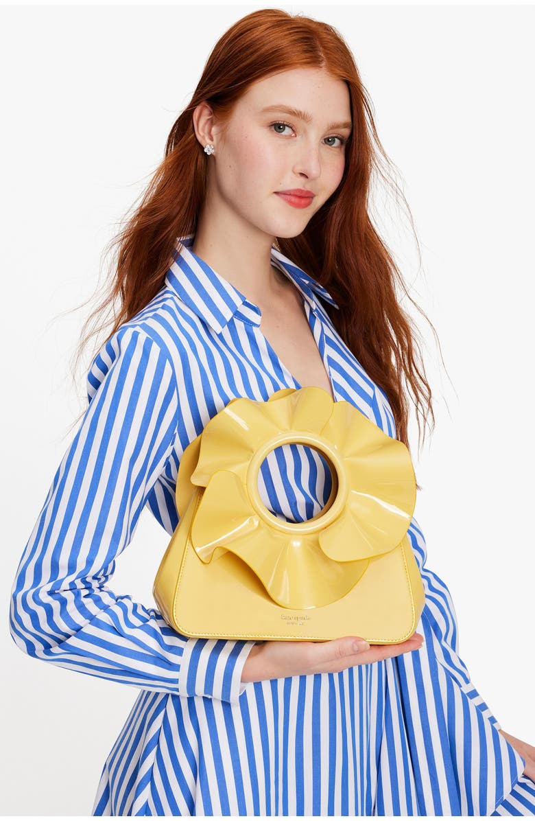 Kate Spade New York flora faux patent leather crossbody bag, Alternate, color,